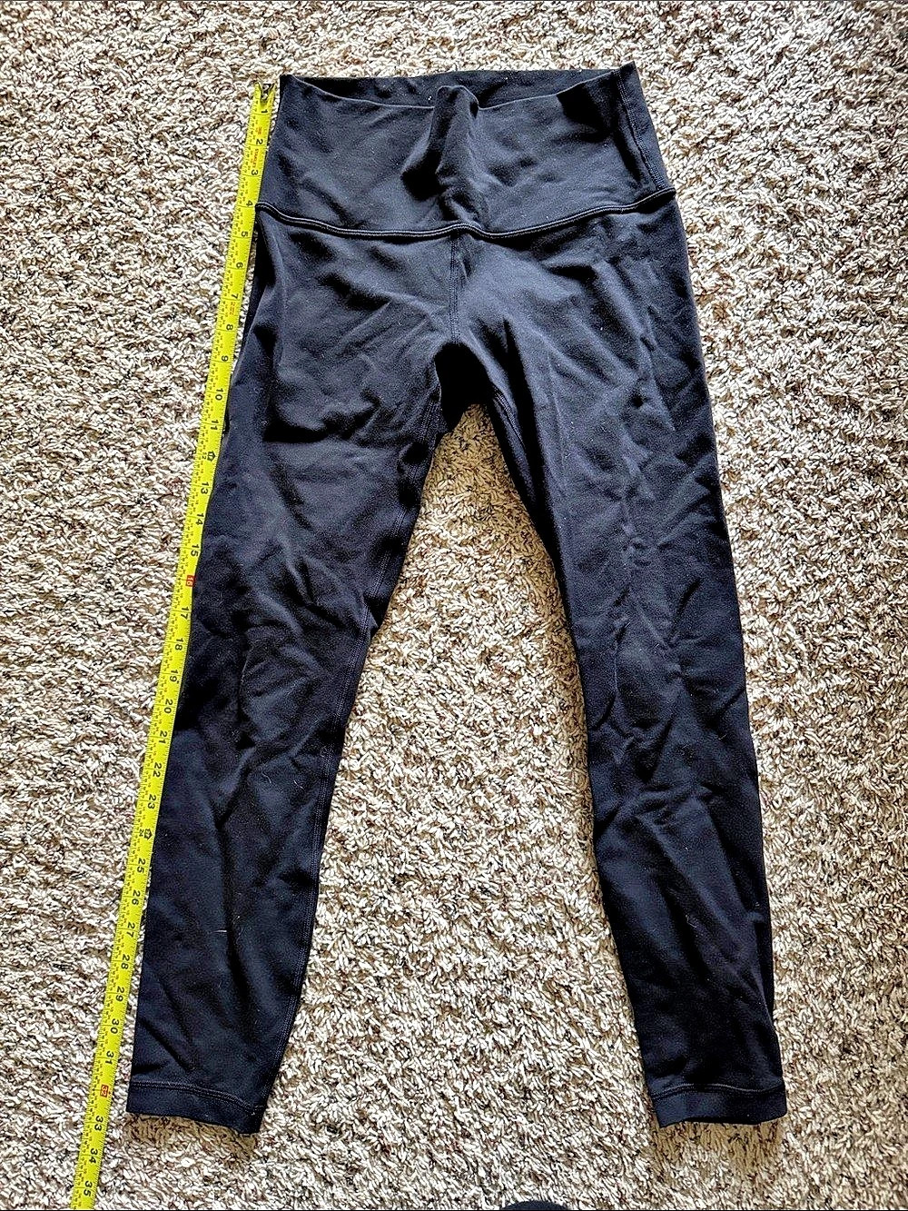 lululemon Wunder Under Pant Hi-Rise Black Leggings Size 6